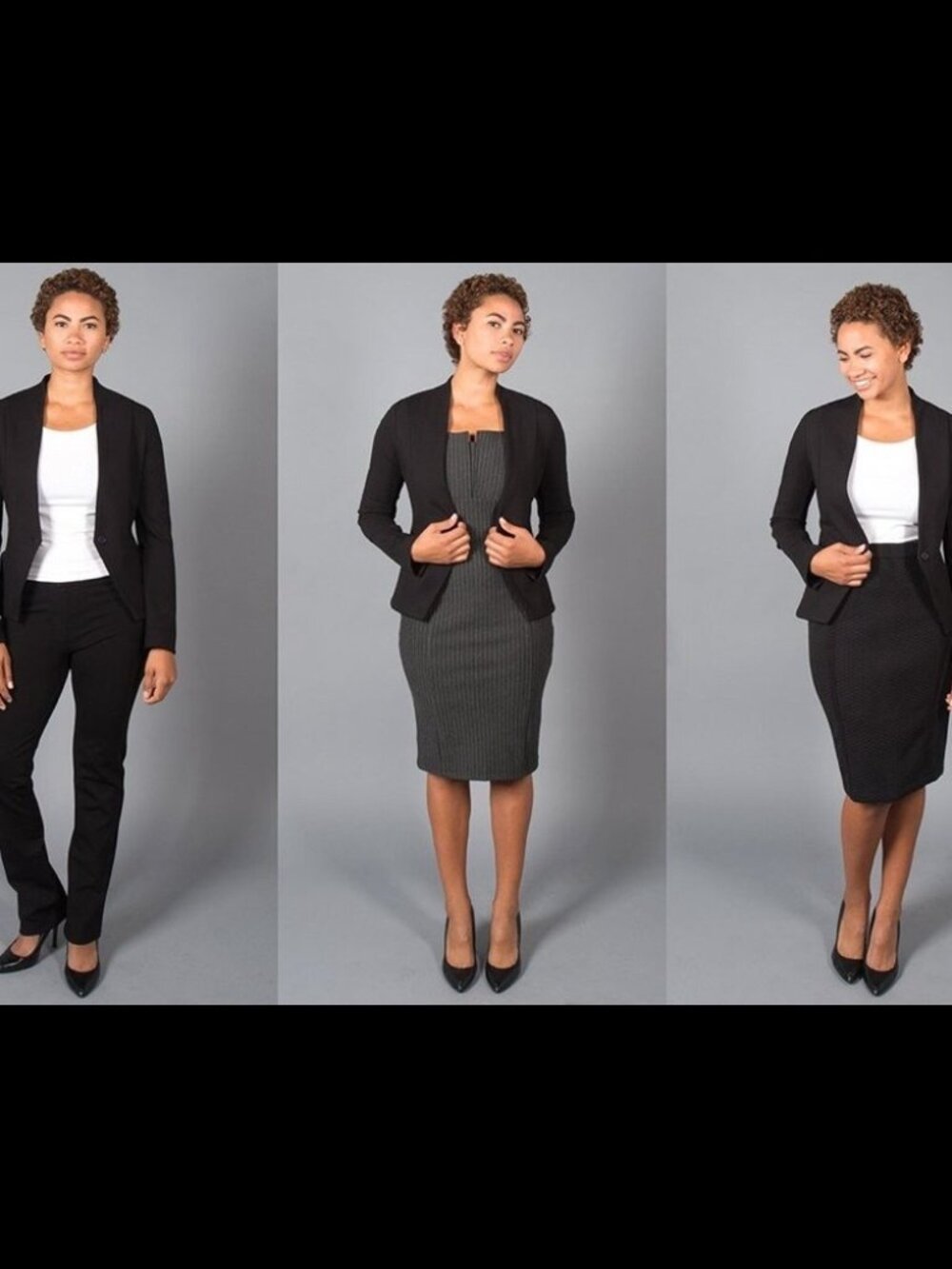 New Betabrand Black Collarless Yoga Ponte Stretch Blazer Medium
